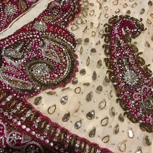 Indian Designer Anarkali (velvet and gems)
